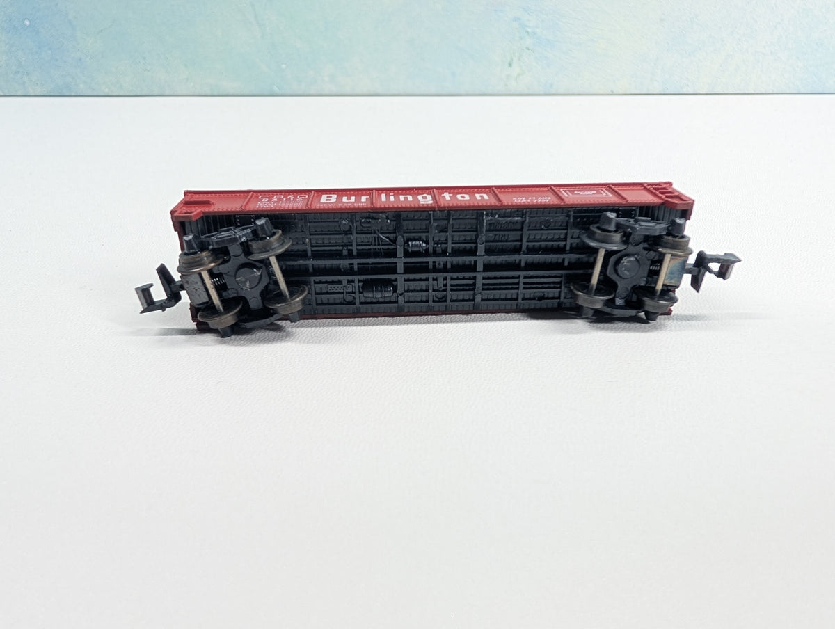USED Postage Stamp Trains Aurora N Scale Gondola Burlington CB&Q #83116