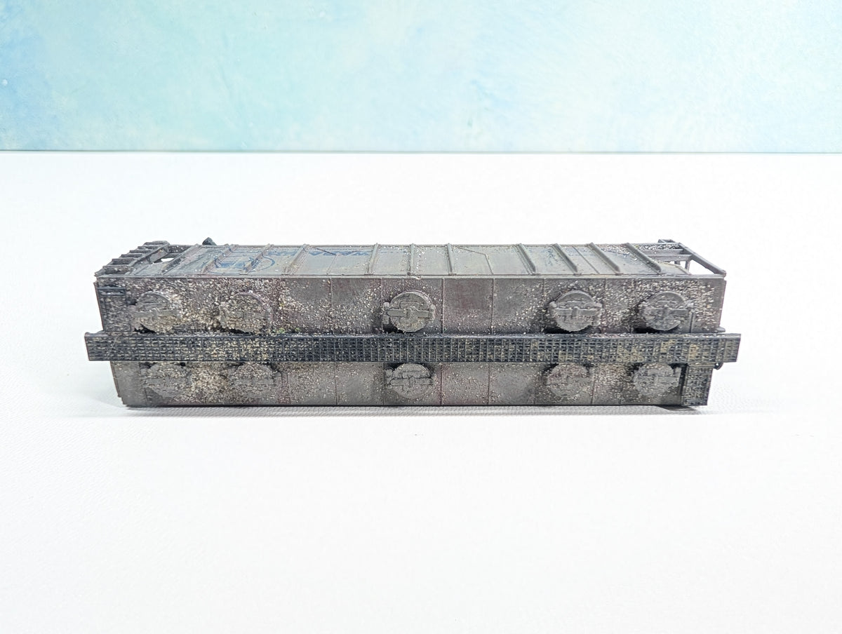 USED N Scale Weathered Covered Hopper Wabash WAB #32985
