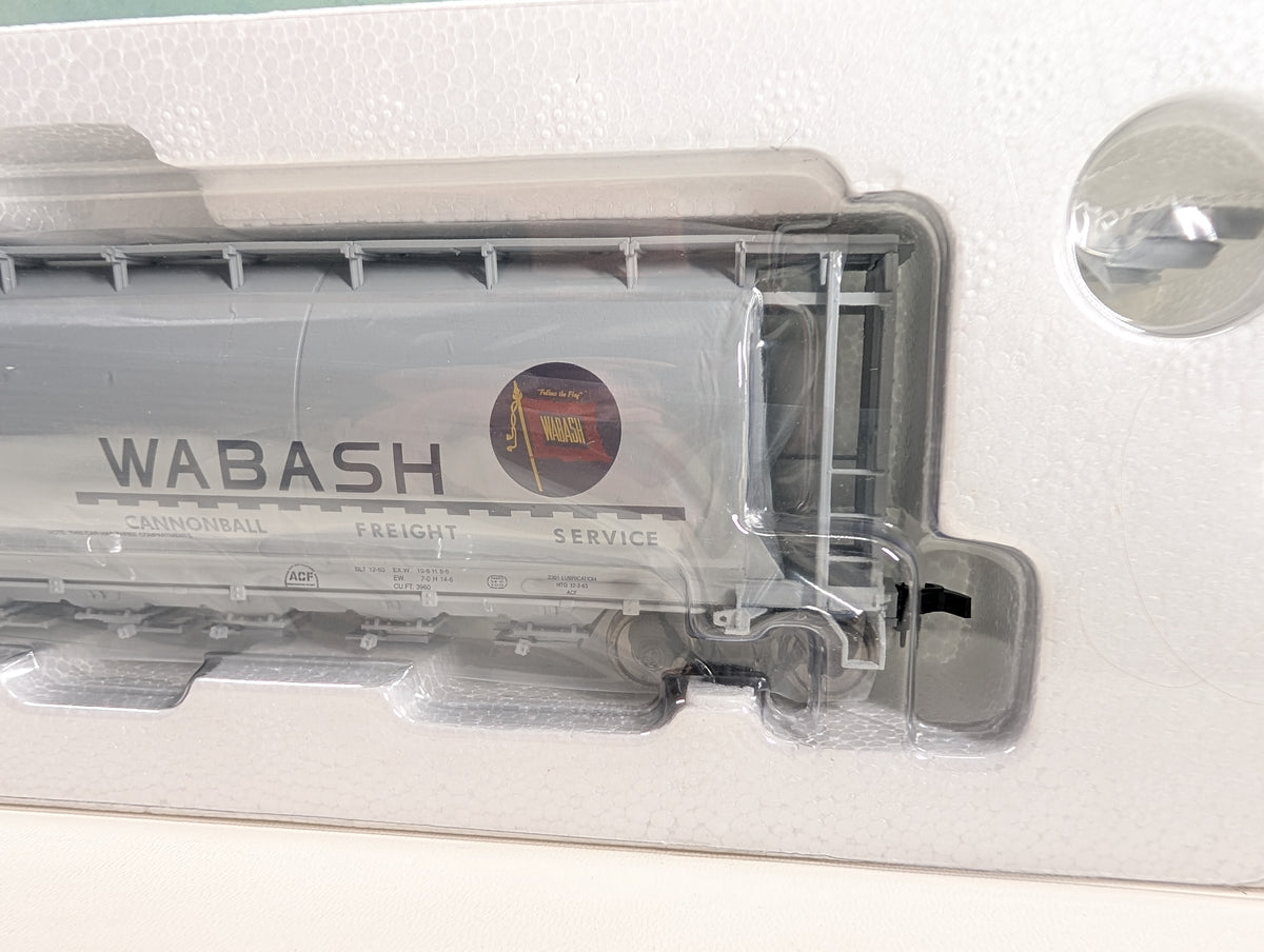 Atlas 21582 HO Scale ACF 6 Bay Cylindrical Hopper Wabash WAB #33031 Metal Wheels