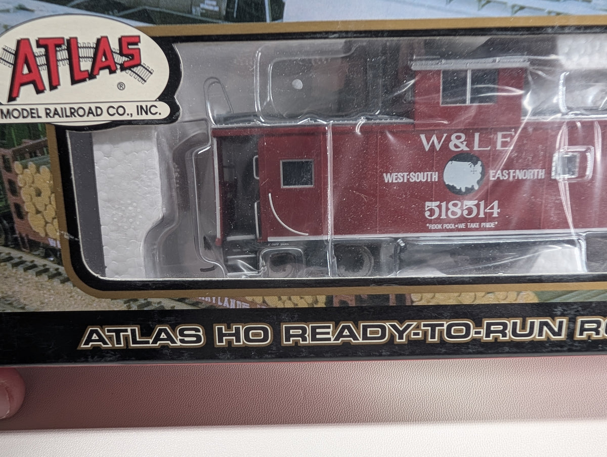 Atlas -214395 HO Scale Standard Cupola Caboose Wheeling and Lake Erie W&LE #518514 Metal Wheels