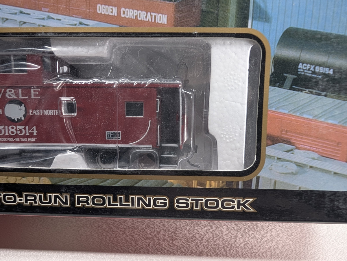 Atlas -214395 HO Scale Standard Cupola Caboose Wheeling and Lake Erie W&LE #518514 Metal Wheels