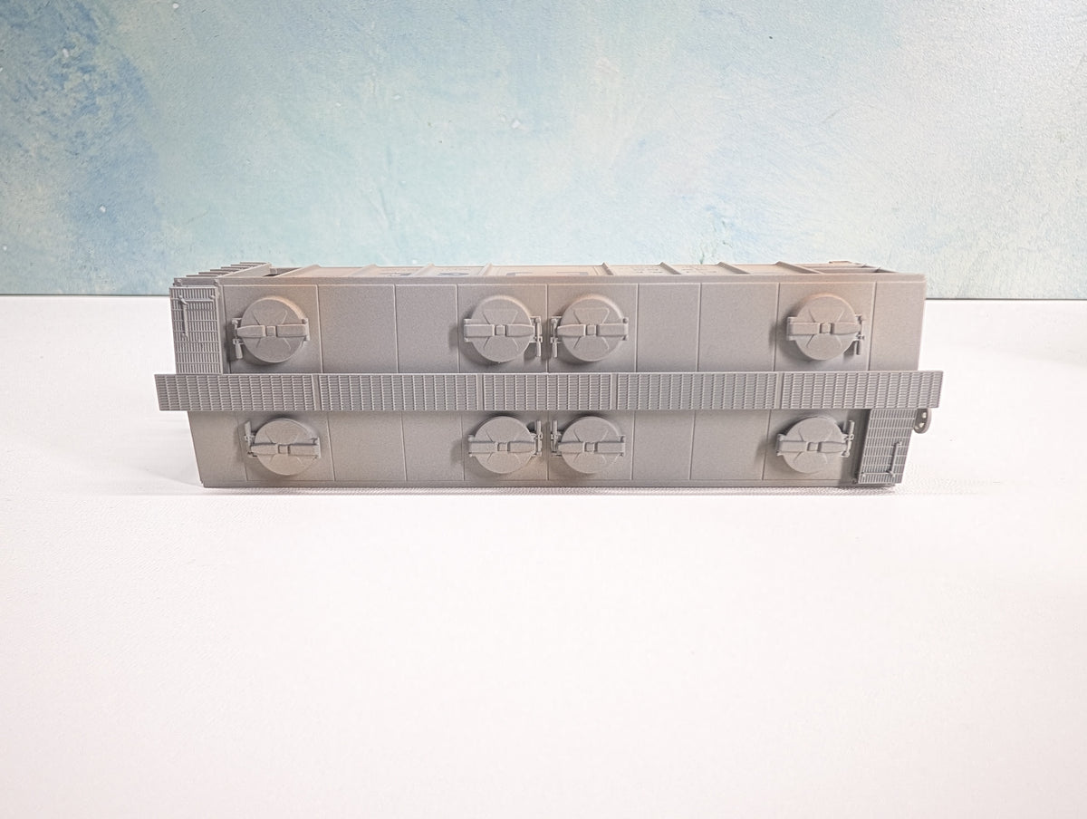 Atlas 17202 HO Scale PS-2 Covered Hopper Elgin Joliet & Eastern EJ&E #3282 Weathered, Metal Wheels