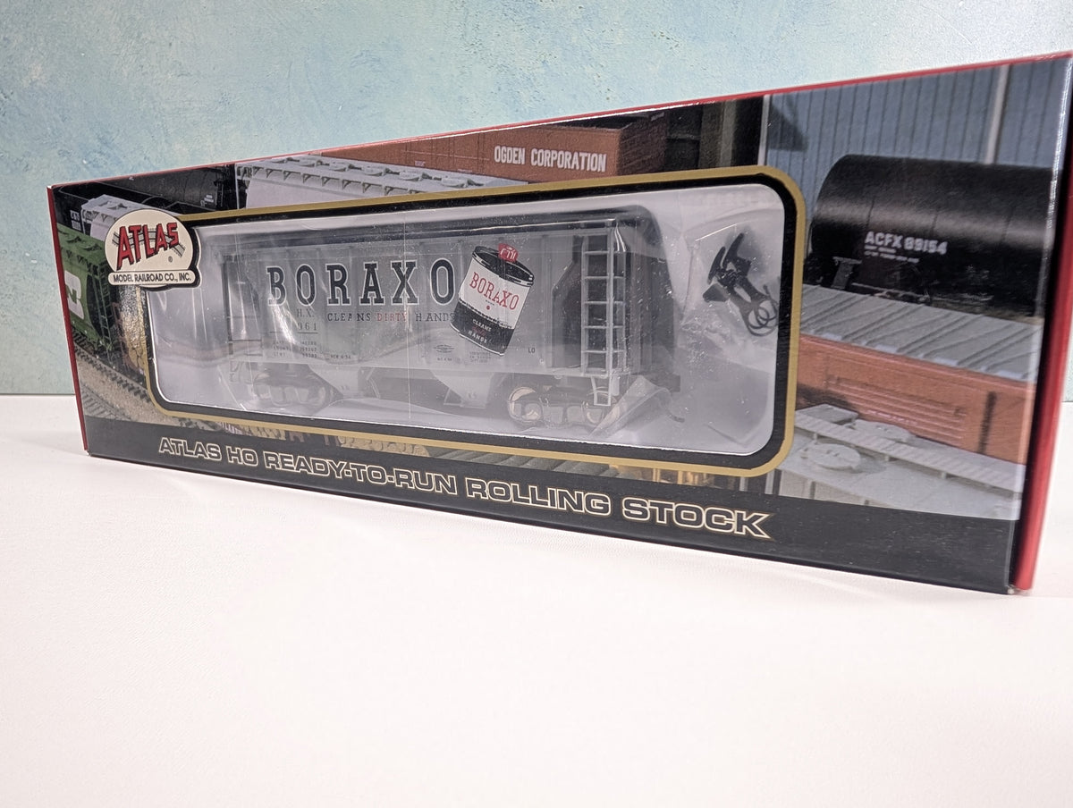 Atlas 185-3 HO Scale PS-2 Covered Hopper Boraxo NAHX #31061 Metal Wheels