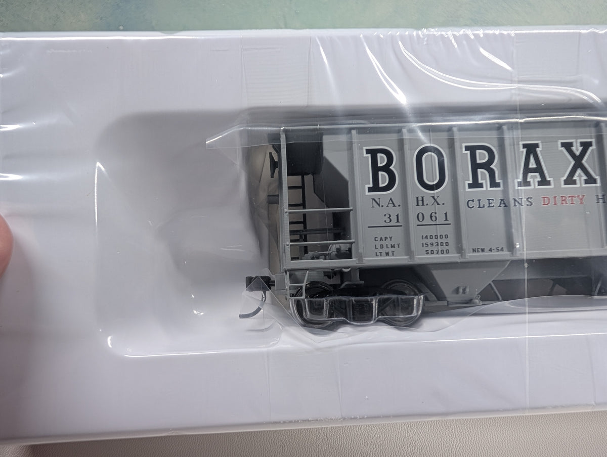 Atlas 185-3 HO Scale PS-2 Covered Hopper Boraxo NAHX #31061 Metal Wheels