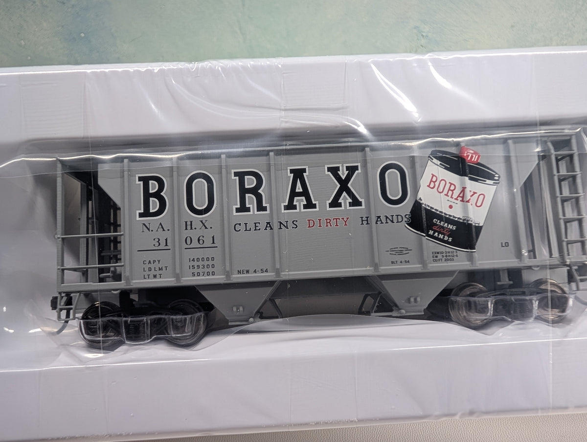 Atlas 185-3 HO Scale PS-2 Covered Hopper Boraxo NAHX #31061 Metal Wheels