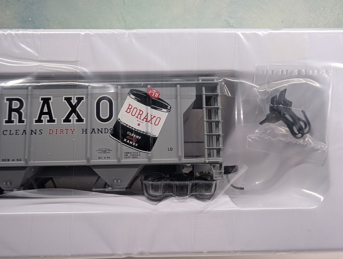 Atlas 185-3 HO Scale PS-2 Covered Hopper Boraxo NAHX #31061 Metal Wheels
