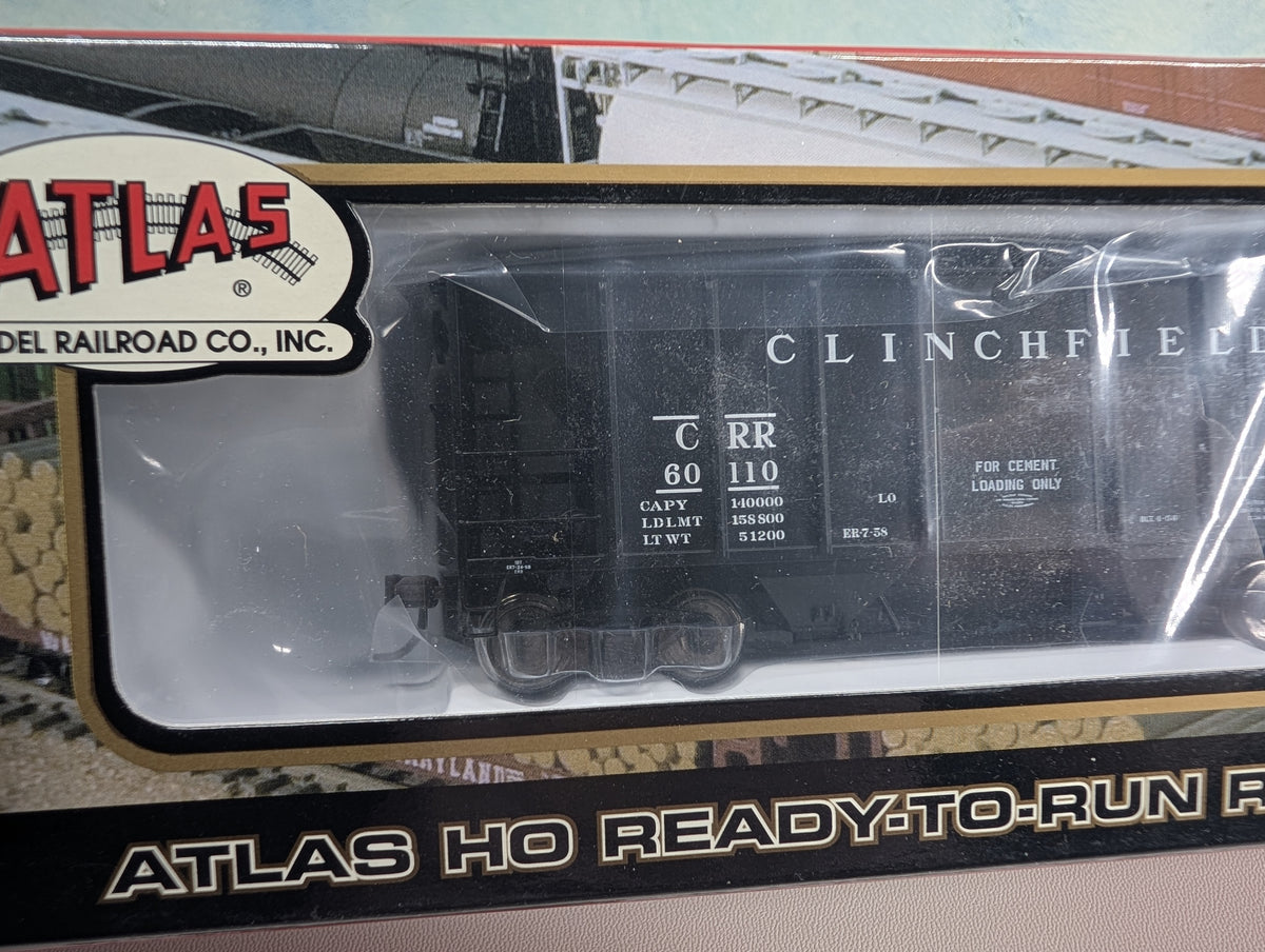 Atlas -22584 HO Scale PS-2 Covered Hopper Clinchfield CRR #60110 Metal Wheels