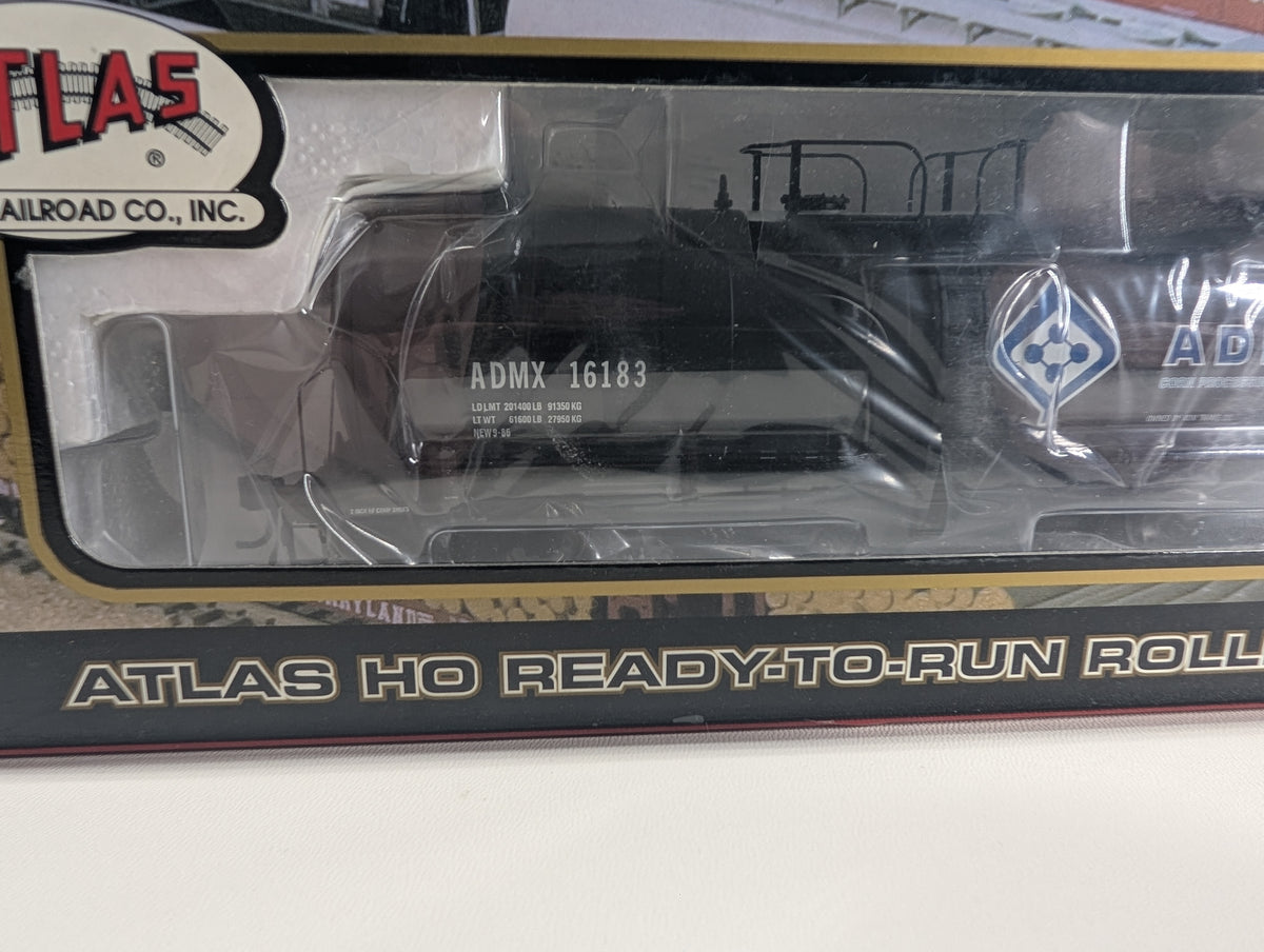 Atlas #6239-1 HO Scale 17.6k Gal Corn Syrup Tank Car Archer Daniels Midland AMDX #16183 Metal Wheels