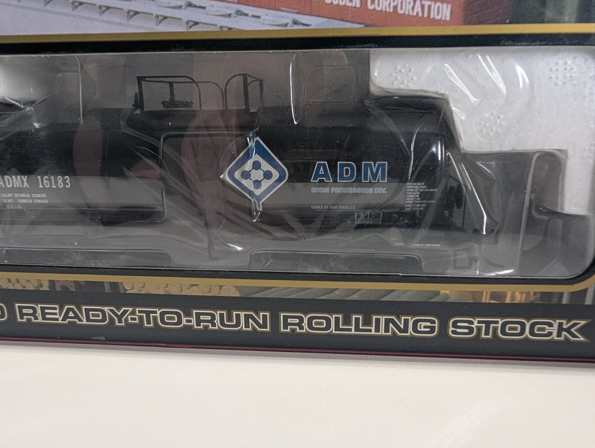 Atlas #6239-1 HO Scale 17.6k Gal Corn Syrup Tank Car Archer Daniels Midland AMDX #16183 Metal Wheels
