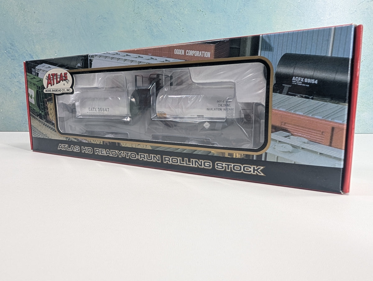 Atlas #1562-1 HO Scale 17,360k Gal Tank Car GATX #35647 Metal Wheels, Olin Corp.