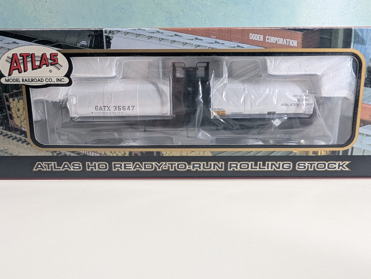 Atlas #1562-1 HO Scale 17,360k Gal Tank Car GATX #35647 Metal Wheels, Olin Corp.