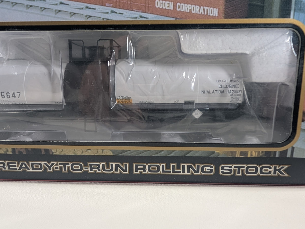 Atlas #1562-1 HO Scale 17,360k Gal Tank Car GATX #35647 Metal Wheels, Olin Corp.