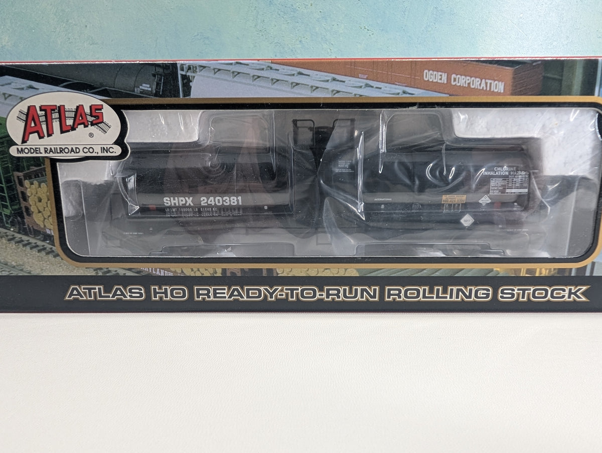 Atlas #1560-4 HO Scale 17,360k Gal Tank Car SHPX #240381 Metal Wheels