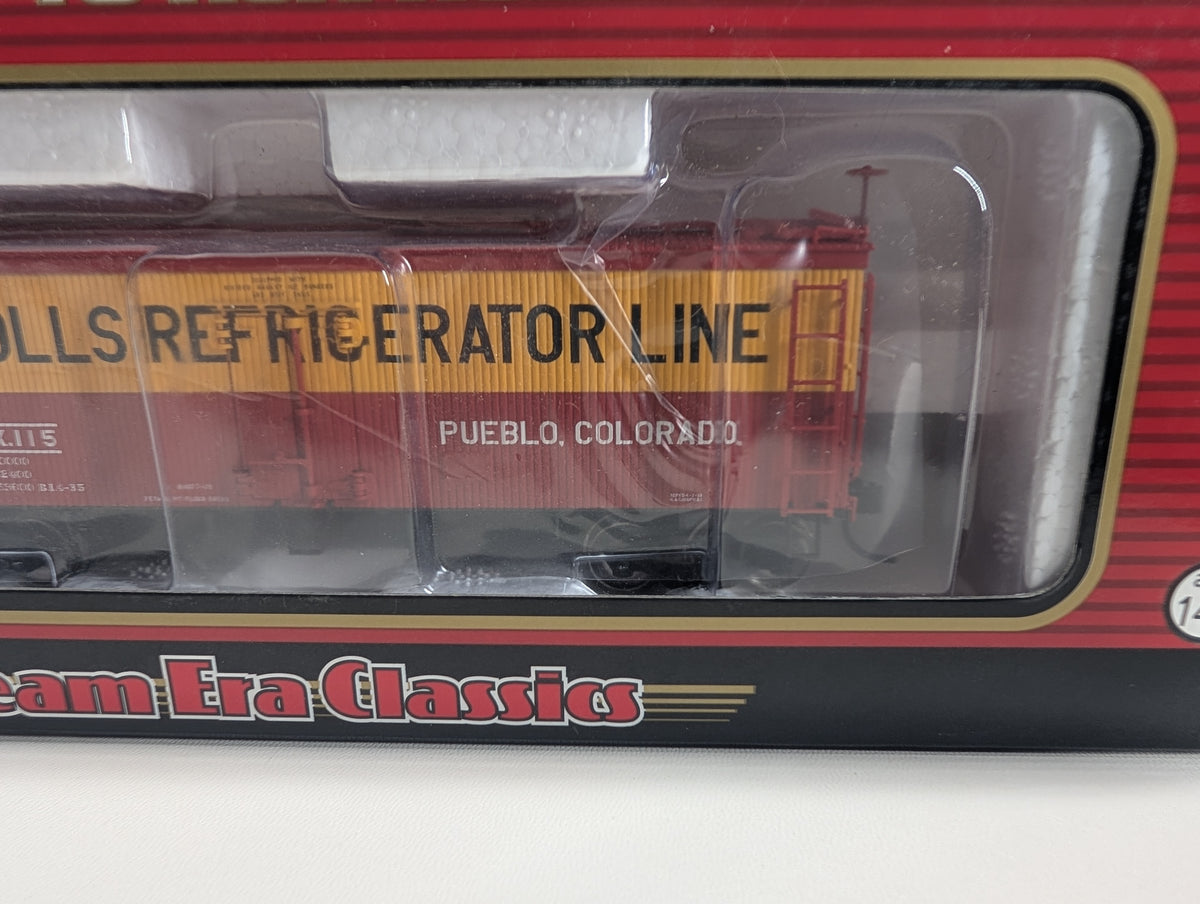 Atlas #6141-2 HO Scale 36' Wood Reefer Nuckolls Refrigerator Lines NPKX #115 Metal Wheels