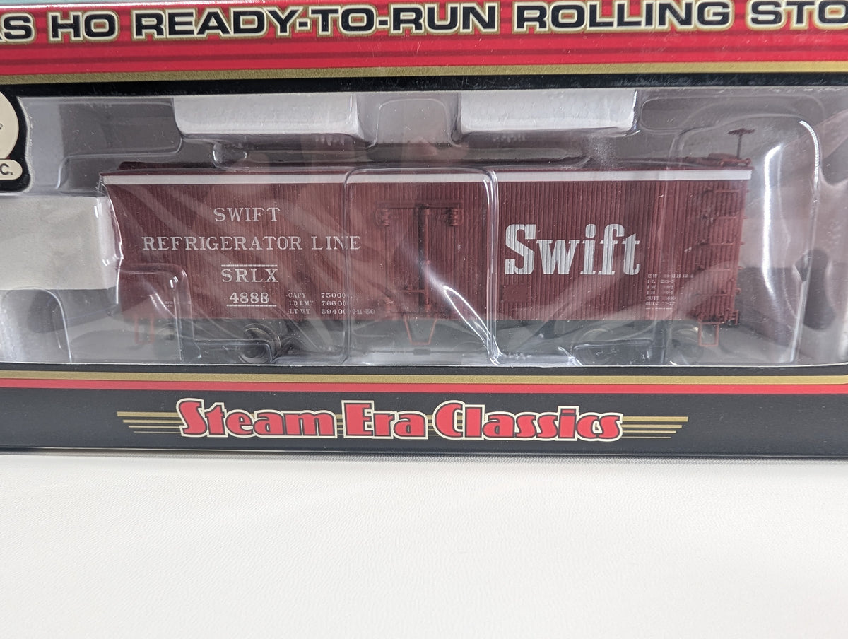 Atlas #6106-5 HO Scale 36' Wood Reefer Swift Refrigerator Line SRLX #4888 Metal Wheels
