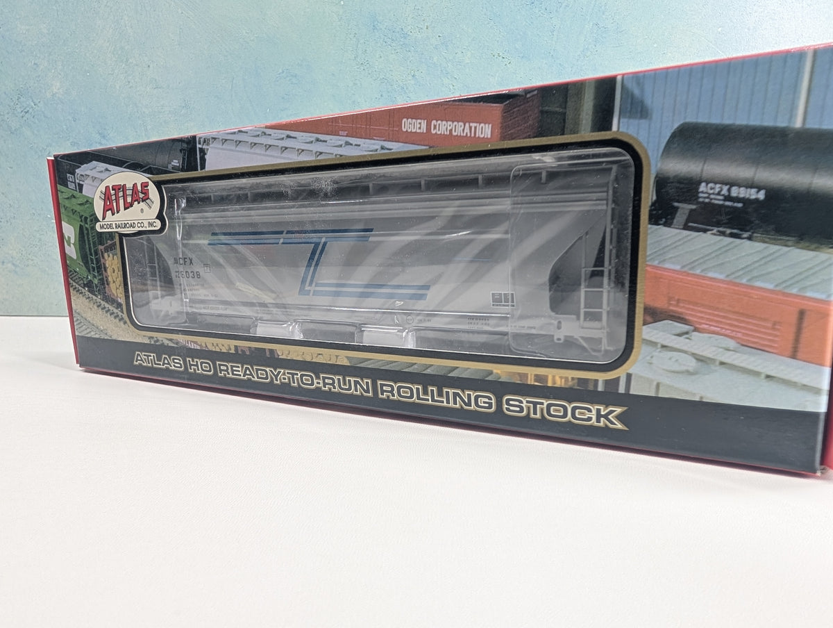 Atlas #1464-2 HO Scale 3 Bay Centerflow Hopper Tenneco ACFX #28038 Metal Wheels