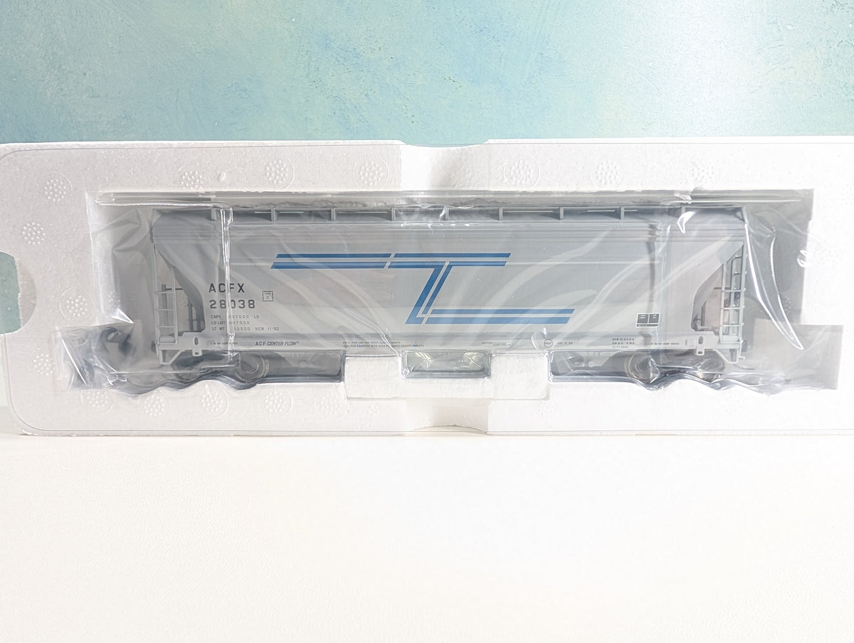 Atlas #1464-2 HO Scale 3 Bay Centerflow Hopper Tenneco ACFX #28038 Metal Wheels