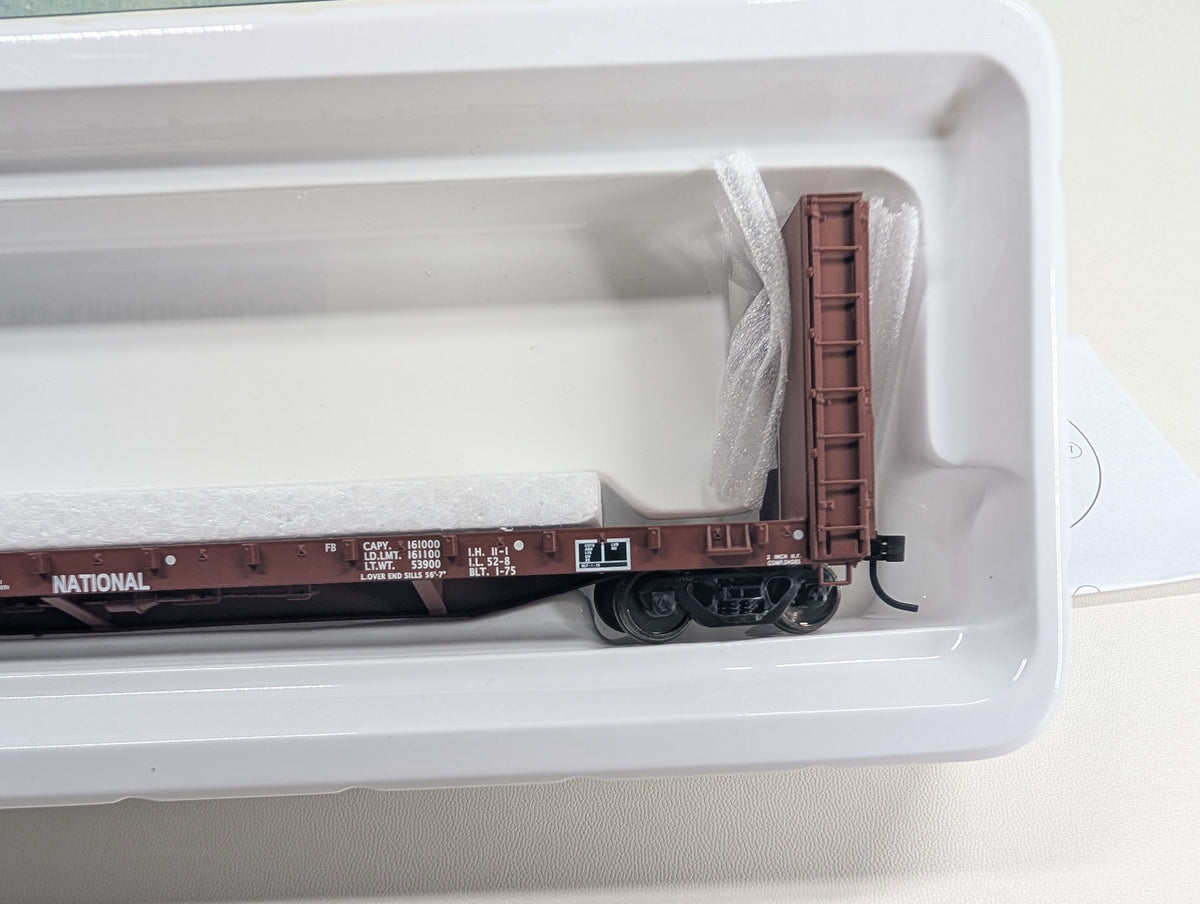 Walthers 932-40051 HO Scale 50' Bulkhead Flat Car Canadian National CN #603225 Metal Wheels
