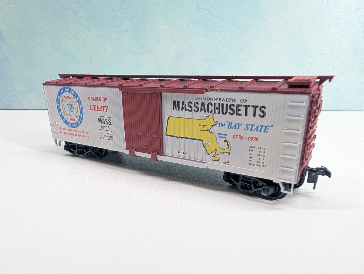 USED TRAIN MINIATURE HO Scale State Car Massachusetts MASS #10106