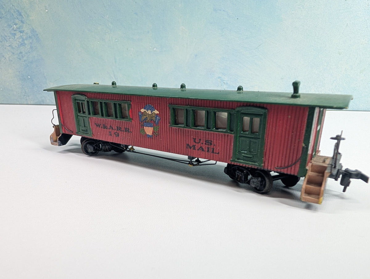 USED HO Scale Old Time Passenger Car Western & Atlantic #19 US Mail