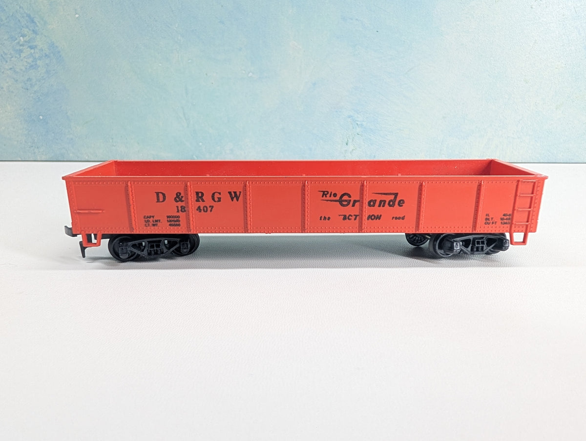 USED HO Scale Gondola Rio Grande D&RGW #18407
