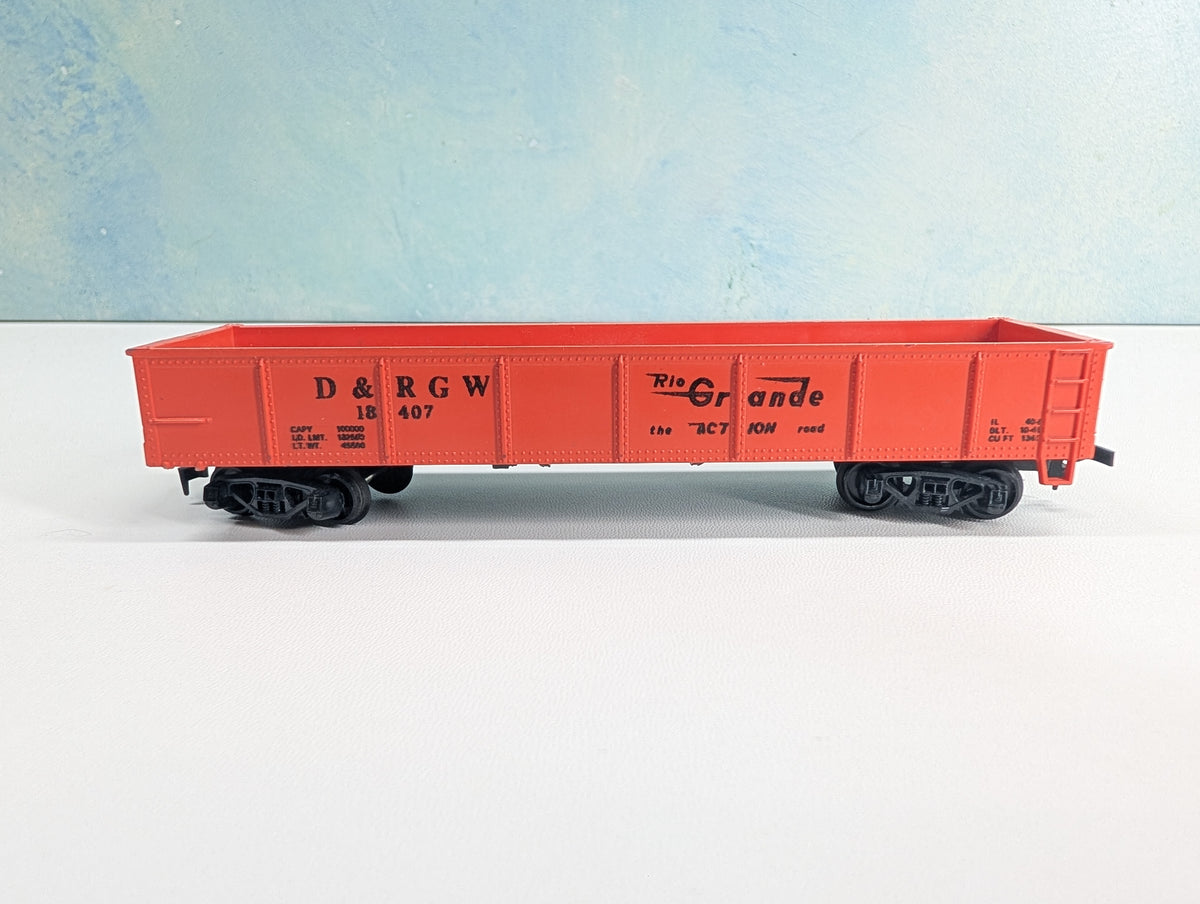USED HO Scale Gondola Rio Grande D&RGW #18407