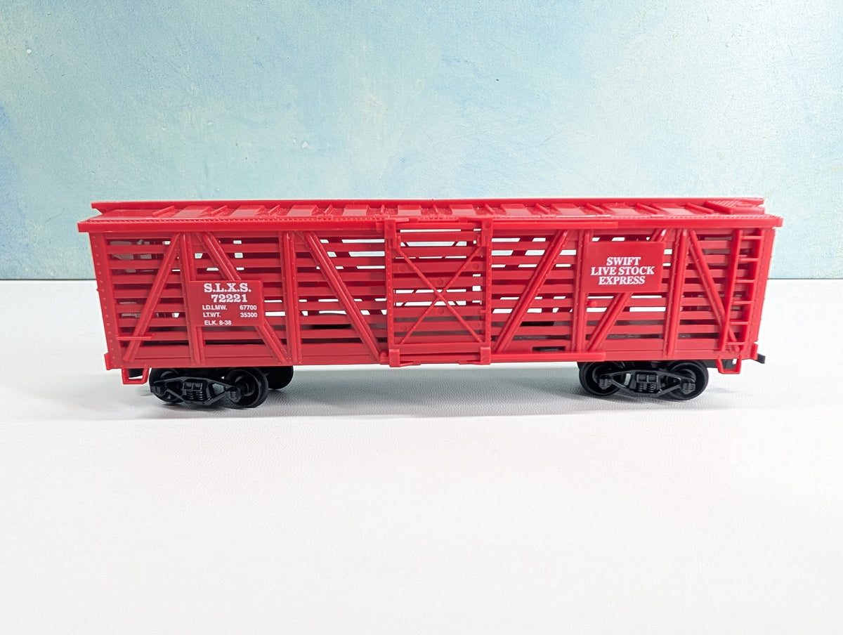 USED Life-Like HO Scale Cattle Stock Car Swift SLXS #72221