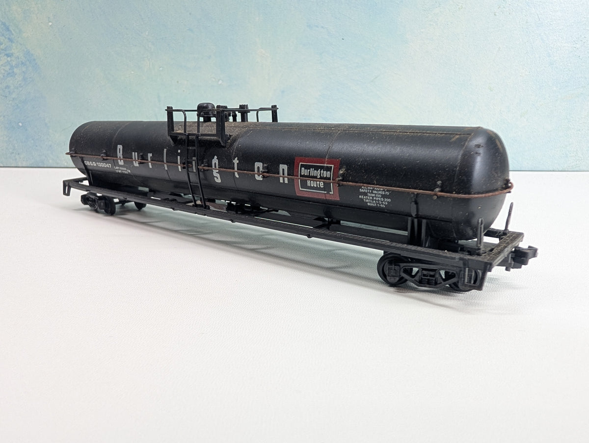 USED Lima HO Scale 62' Tank Car Burlington CB&Q #130047