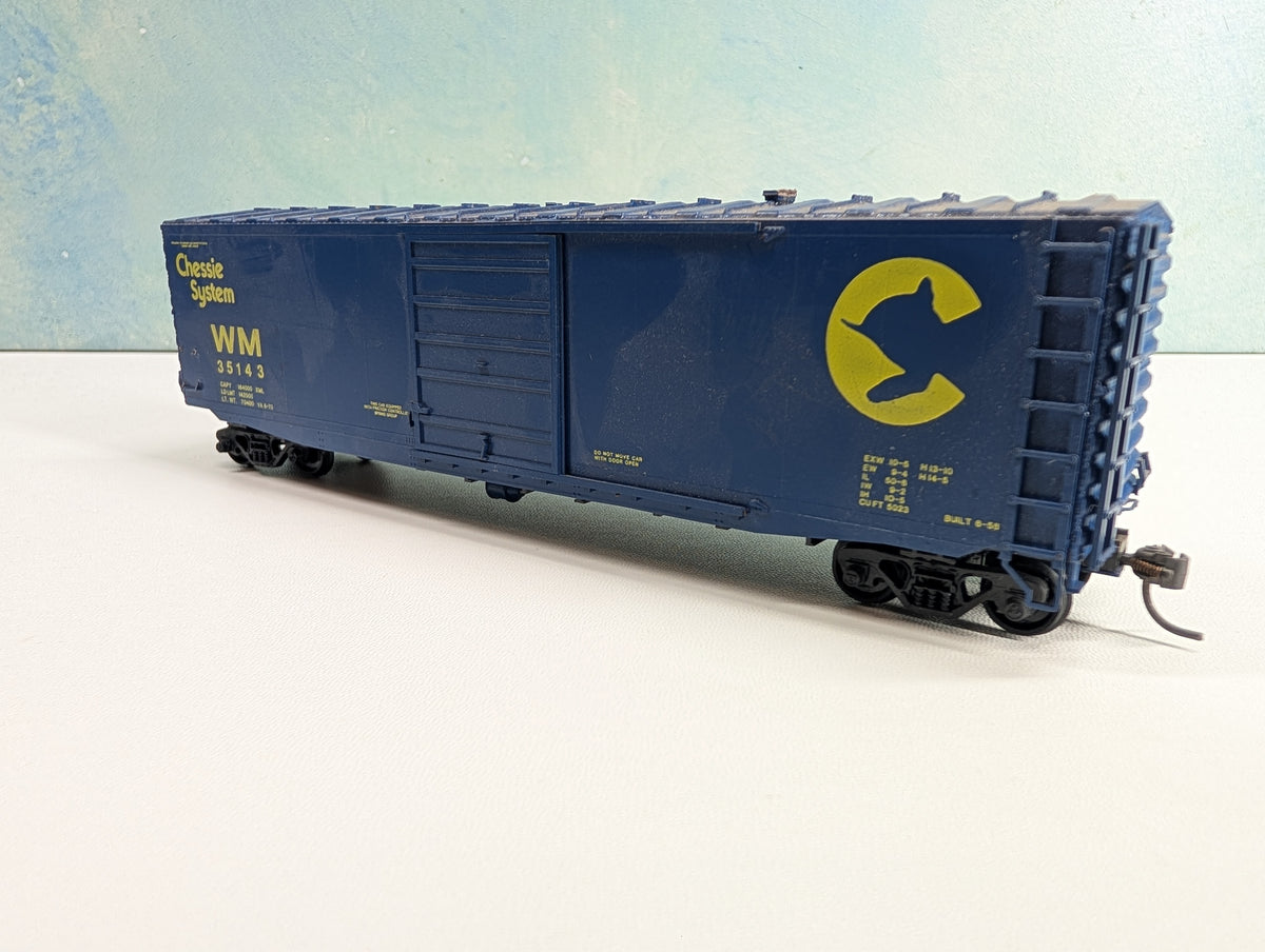 USED HO Scale 50' Box Car Chessie System WM #35143