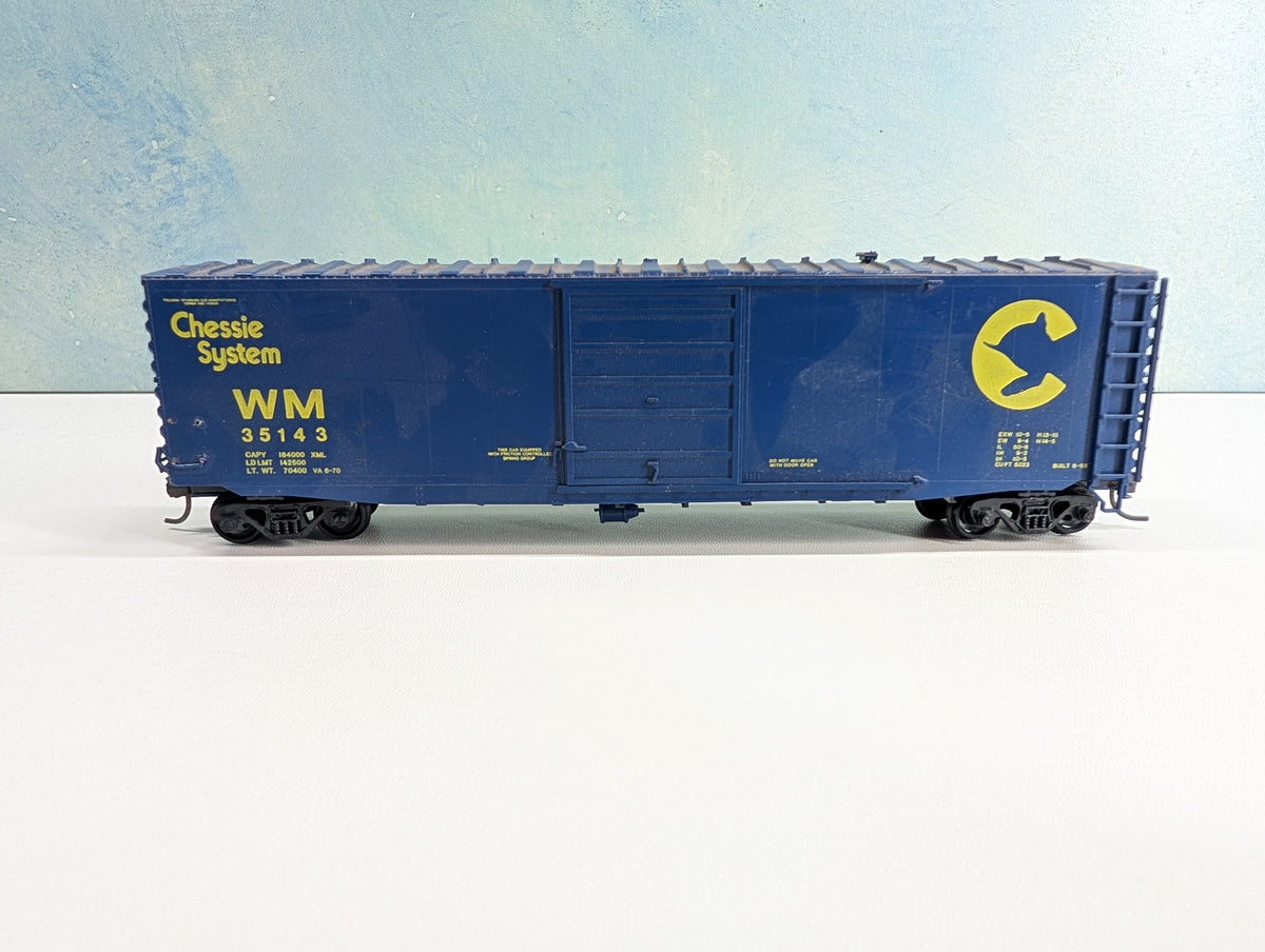 USED HO Scale 50' Box Car Chessie System WM #35143