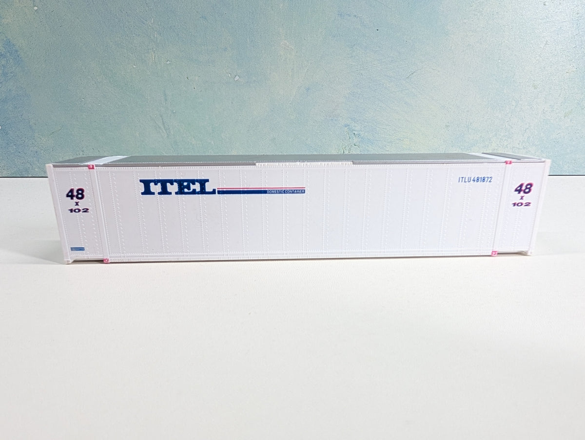 USED Walthers HO Scale 48' Ribbed Side Container ITEL ITLU #481872