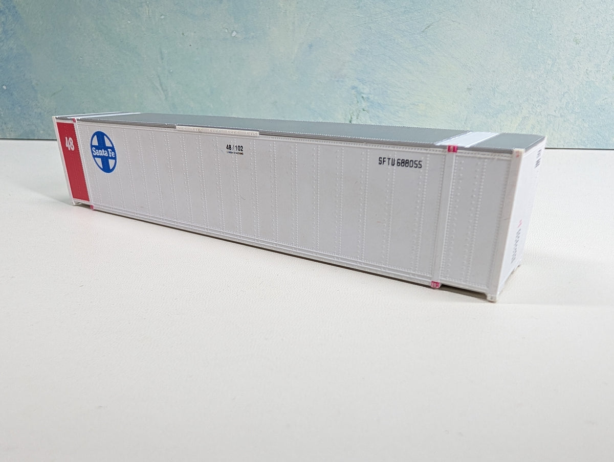 USED Walthers HO Scale 48' Ribbed Side Container Santa Fe SFTU #688055