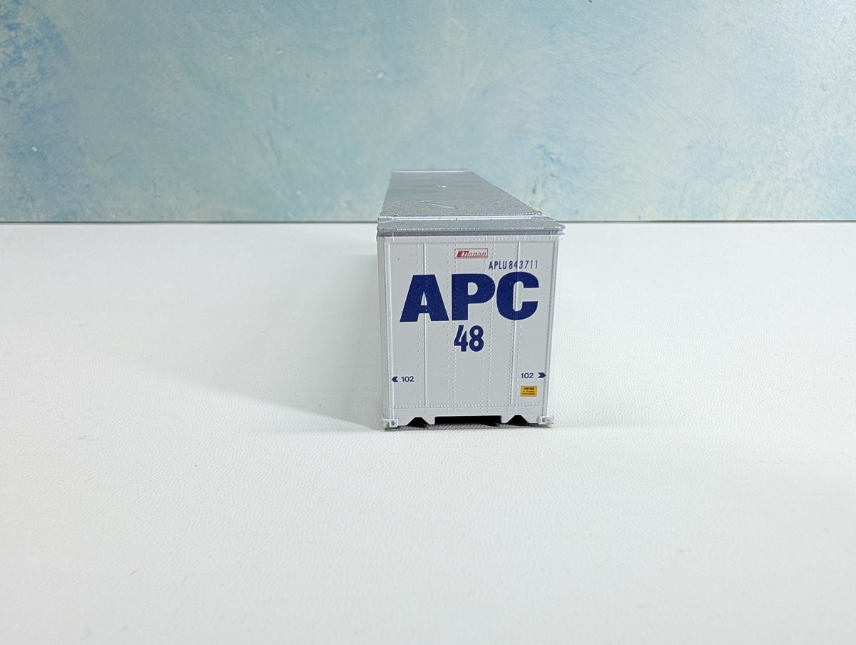 USED HO Scale 48' Ribbed Side Container American President Lines APLU #483711