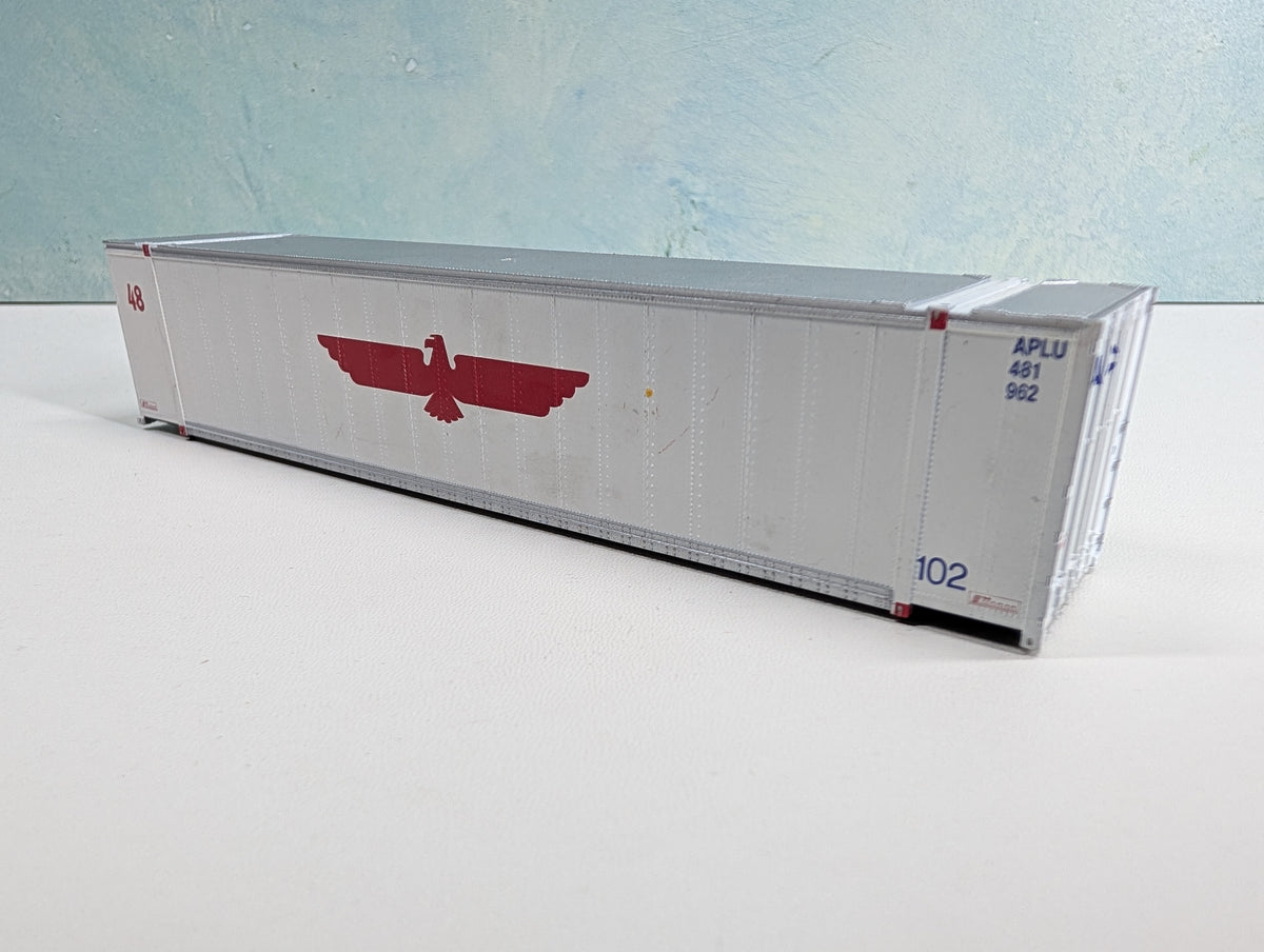 USED HO Scale 48' Ribbed Side Container American President Lines APLU #481962
