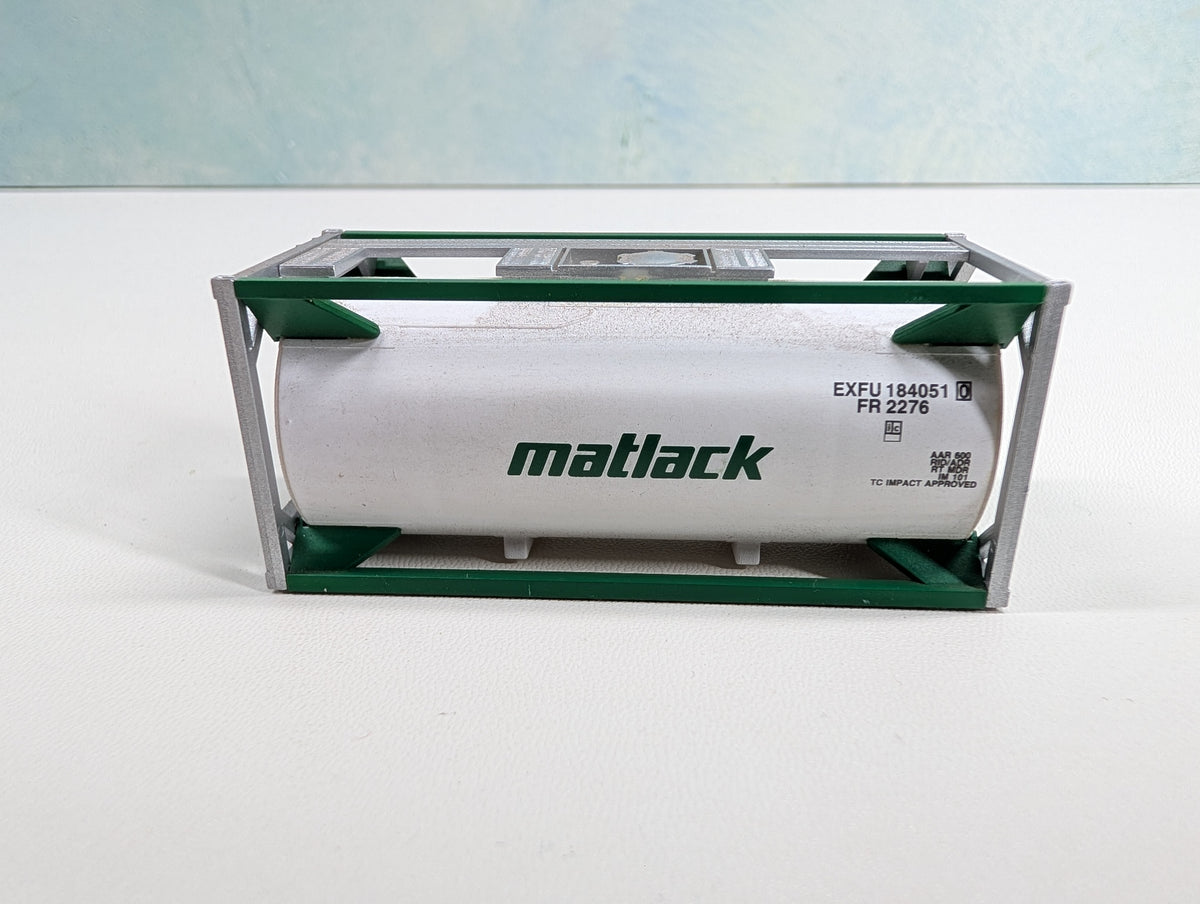USED Walthers HO Scale 20' Tank Container Matlack EXFU #1840510