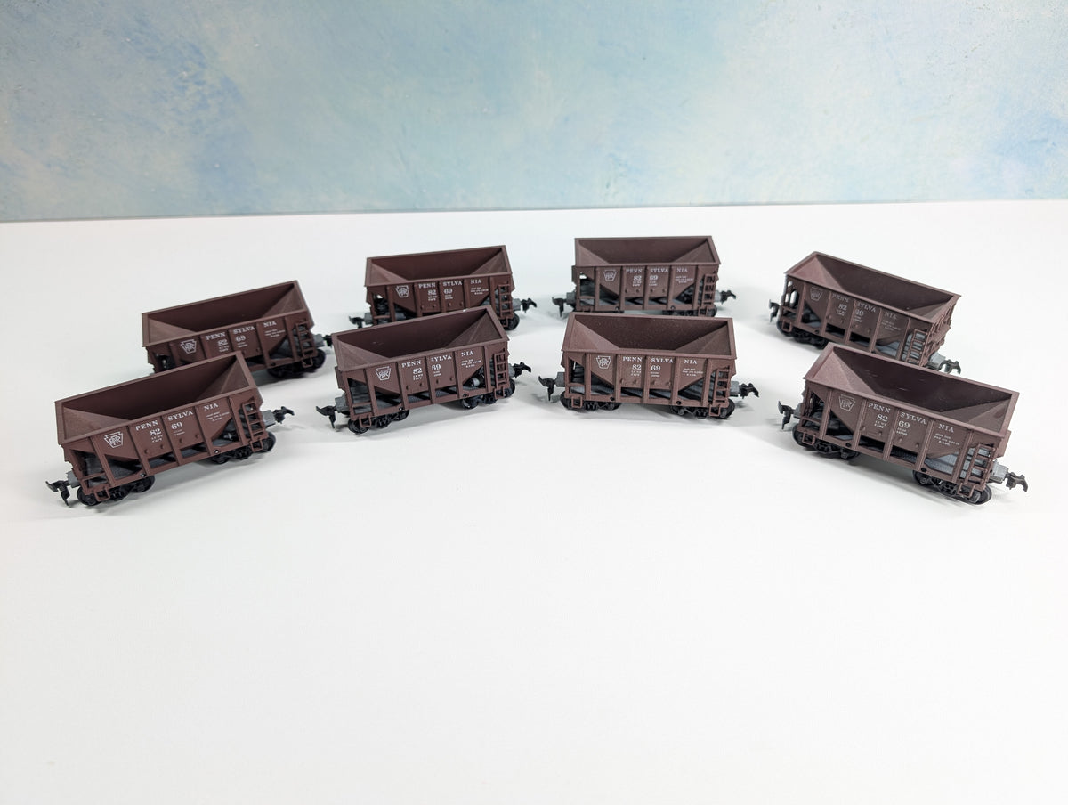 USED Roundhouse HO Scale Ore Cars Pennsylvania PRR #8269 (8 pcs)