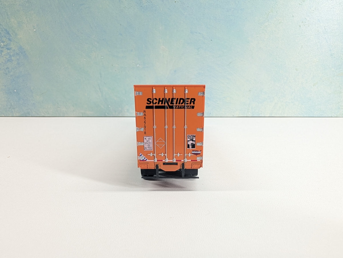 USED Bowser HO Scale 53' Roadrailer Platewall Trailer Schneider #427918
