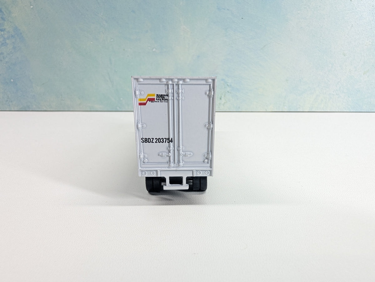 USED Walthers HO Scale 40' Trailer Seaboard System SBDZ #203754