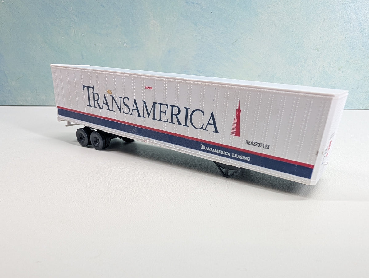 USED Walthers HO Scale 48' Trailer TransAmerica REAZ #237123