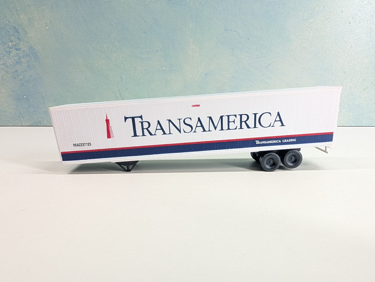 USED Walthers HO Scale 48' Trailer TransAmerica REAZ #237123