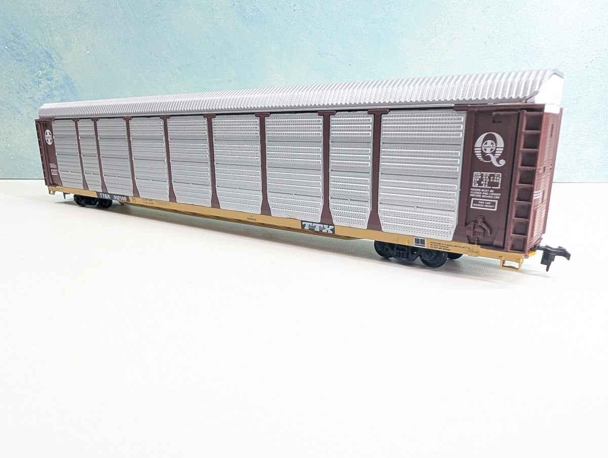 USED Walthers HO Scale 89' Enclosed Auto-Carrier Santa Fe TTGX #912148