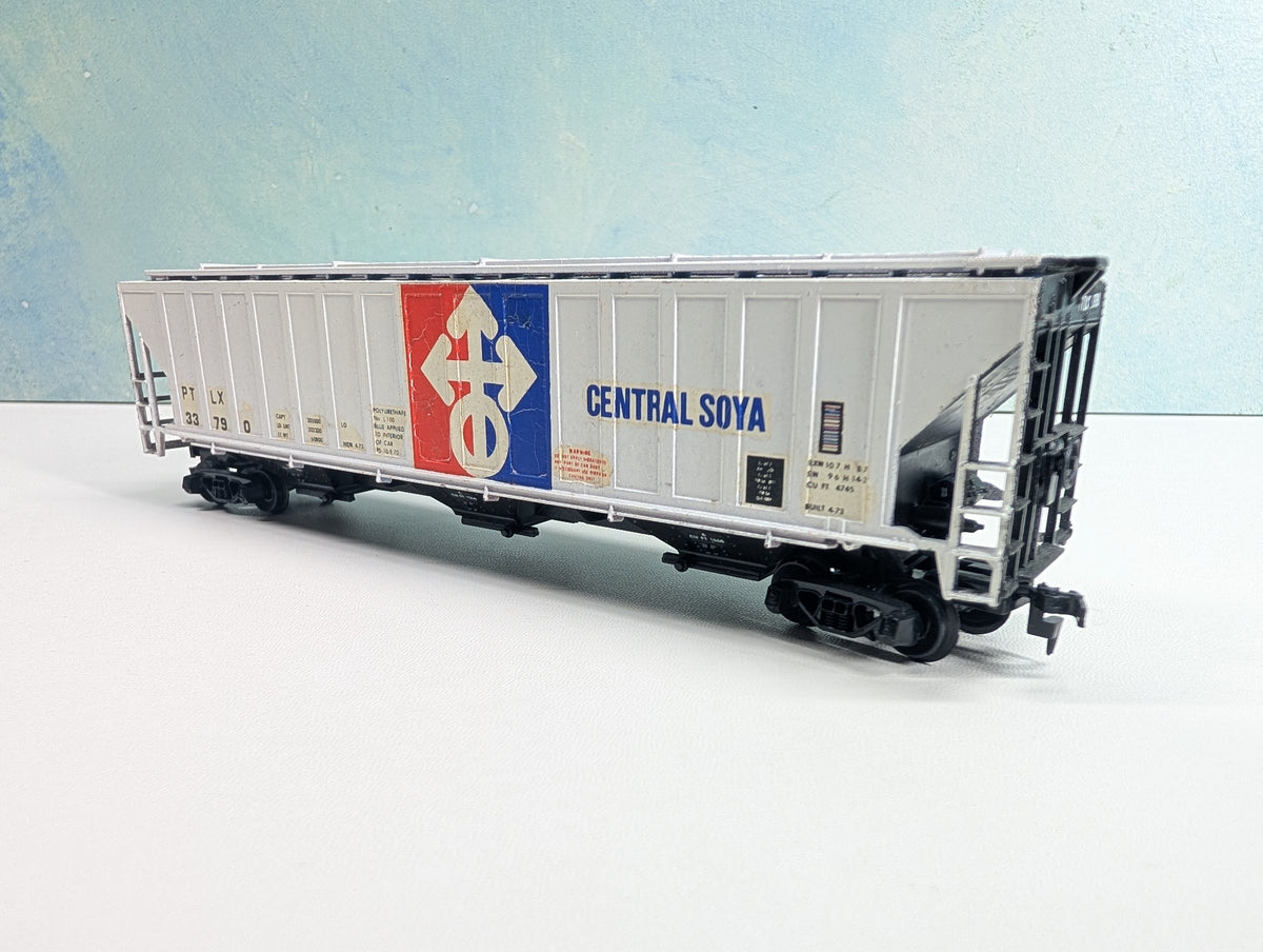 USED HO Scale Covered Hopper Central Soya PTLX #33790