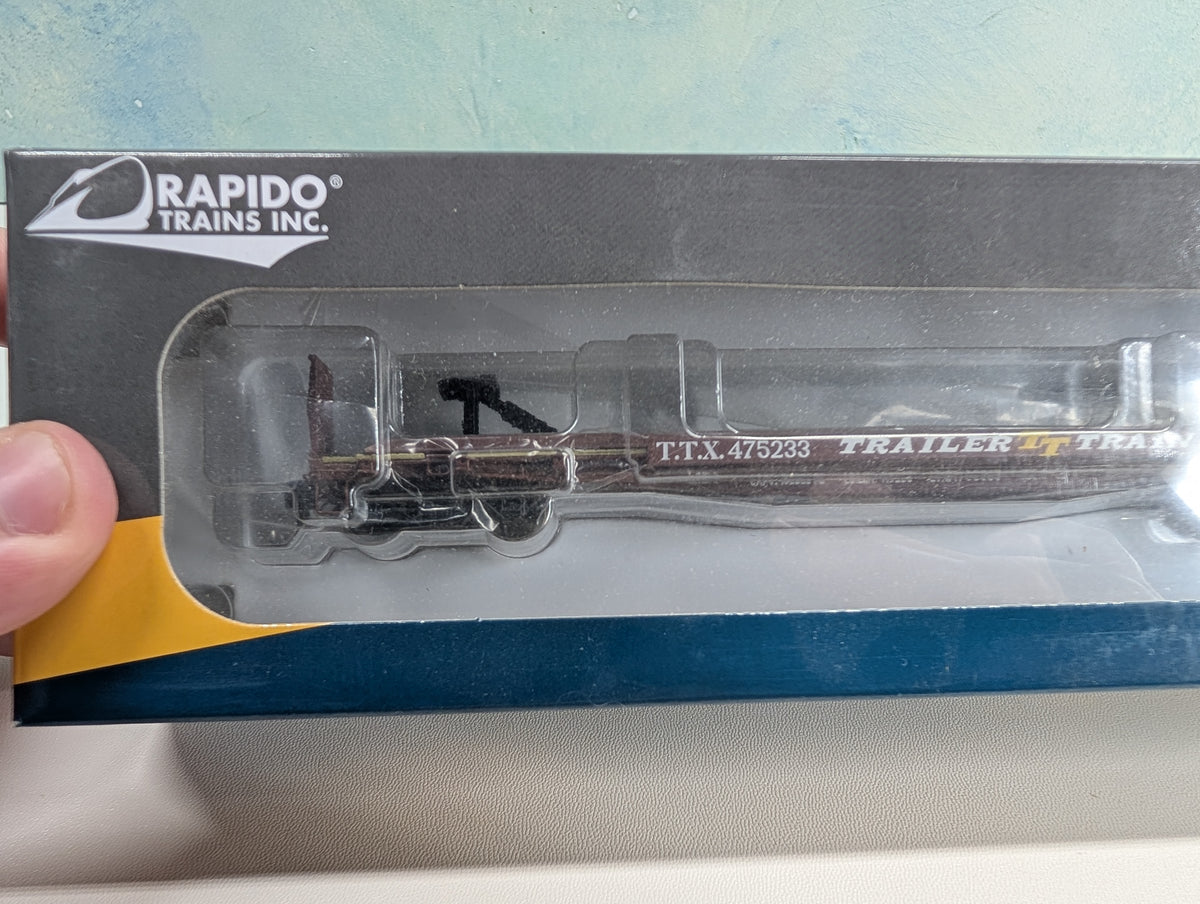 Rapido #138009-5 HO Scale F30D TOFC Flat Car TTX #475233 Late Red