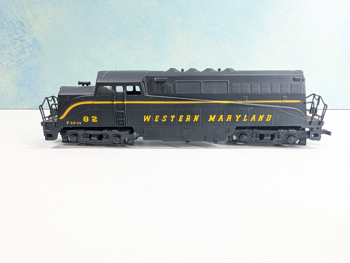 USED AHM HO Scale BL-2 Diesel Locomotive Western Maryland #82 Tested! DC