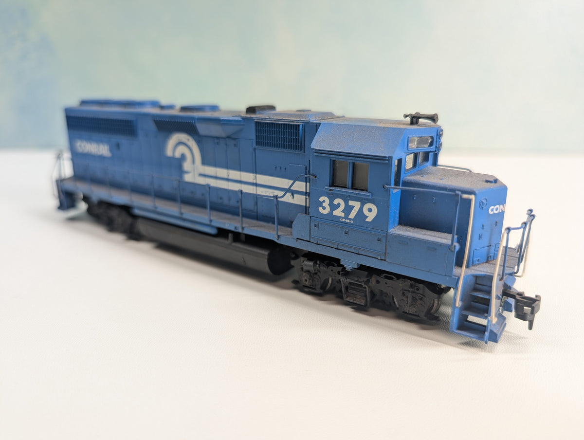 USED Athearn HO Scale GP40-2 Diesel Locomotive Conrail #3279 Tested! DC