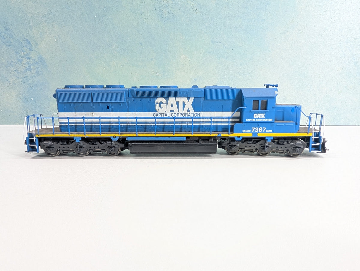 USED Athearn HO Scale SD-40-2 Diesel Locomotive GATX GSCX #7367 Tested! DC