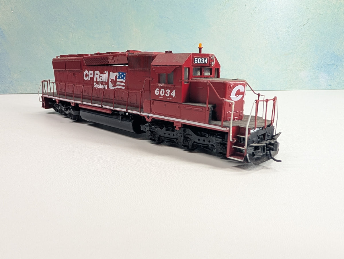 USED Athearn HO Scale SD40-2 Diesel Locomotive CP Rail #6034 Non-Powered