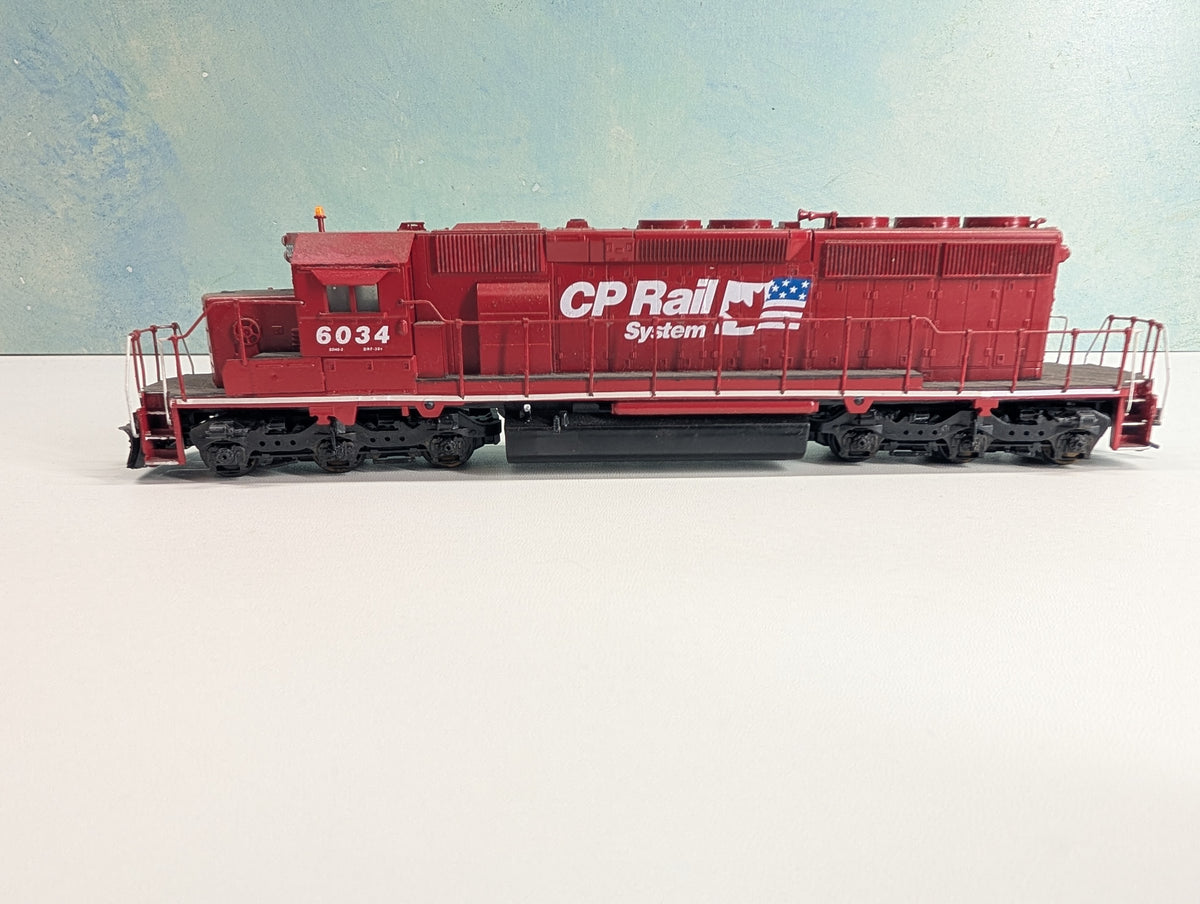 USED Athearn HO Scale SD40-2 Diesel Locomotive CP Rail #6034 Non-Powered