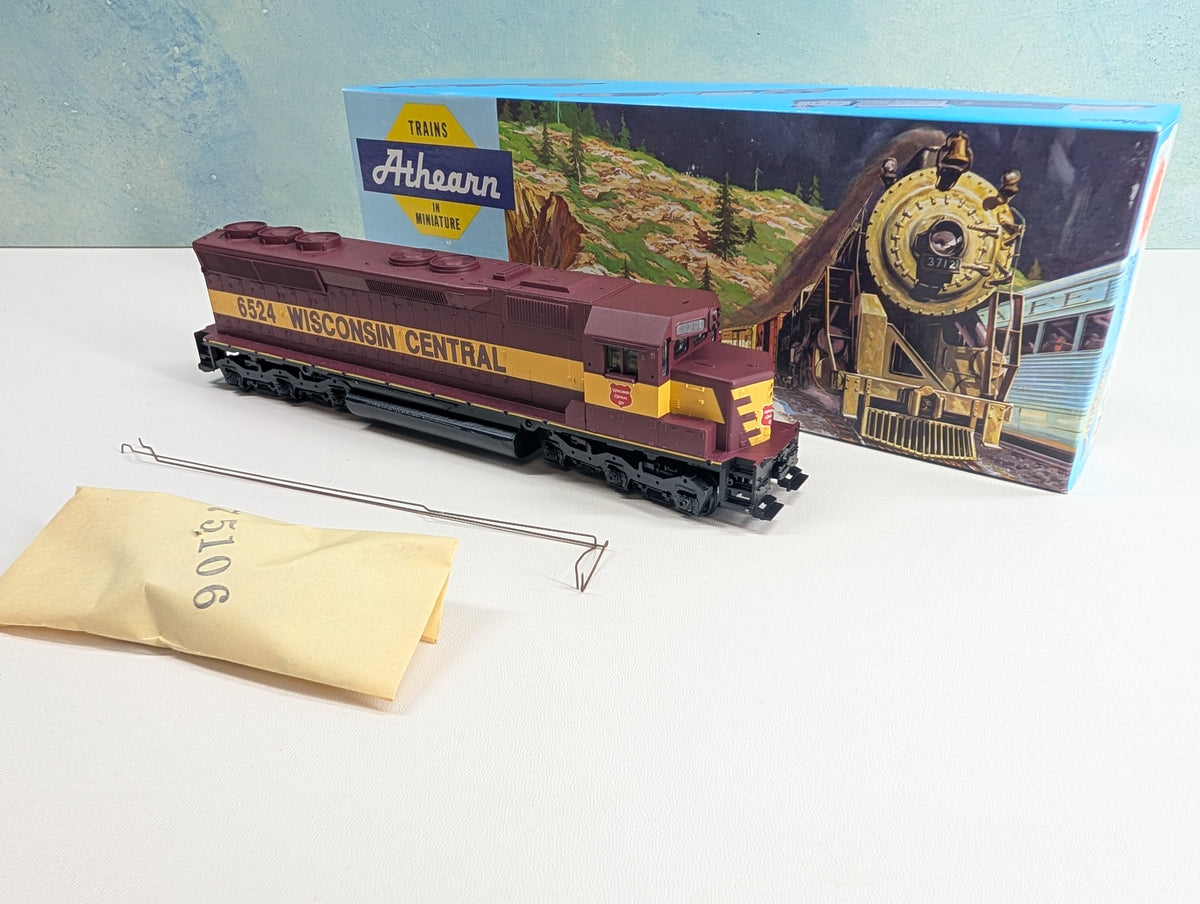 USED Athearn 4194 HO Scale SD45 Diesel Locomotive Wisconsin Central #6524 Non-Powered KIT