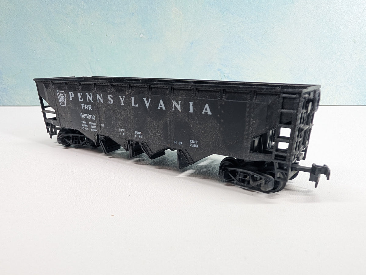 USED HO Scale Operating Quad Hopper Pennsylvania PRR #665000